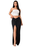 Long Slit Maxi Skirt