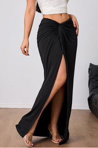 Long Slit Maxi Skirt
