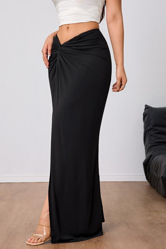 Long Slit Maxi Skirt
