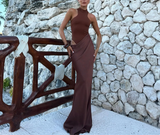 Elegant Satin Maxi Dress