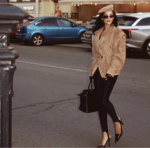 Suede Oversized Long Jacket