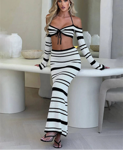 Long Sleeve Kitted Two Piece Set