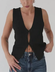 Tie Front Tank Top