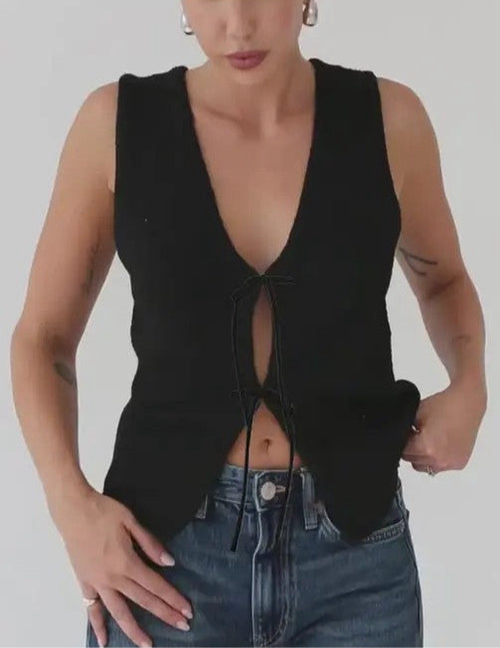 Tie Front Tank Top