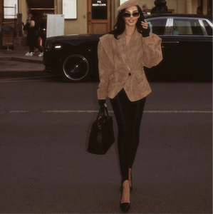 Suede Oversized Long Jacket