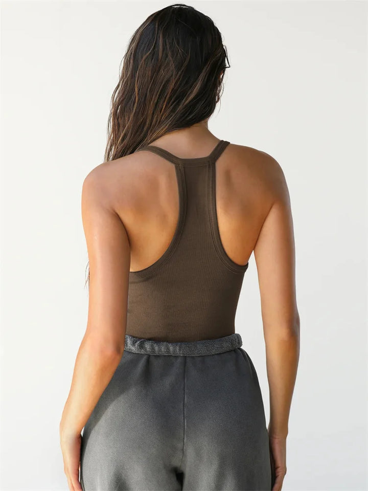 Casual Ribbed Tank Top