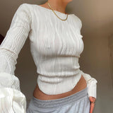 Ruched Long Sleeve Shirt