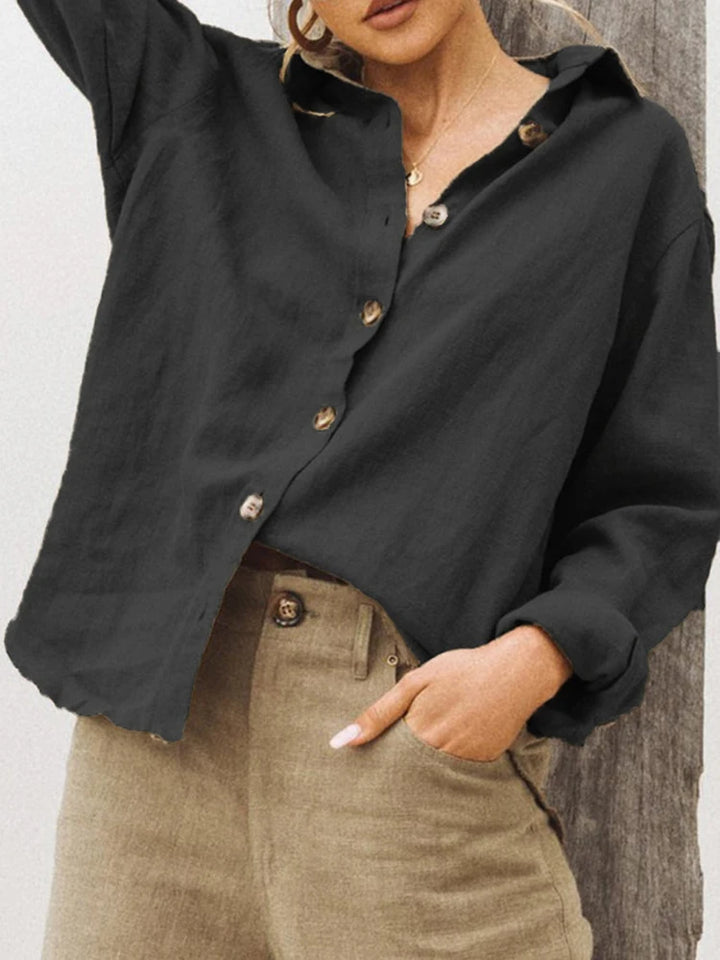 Vintage Linen Button Up Shirt