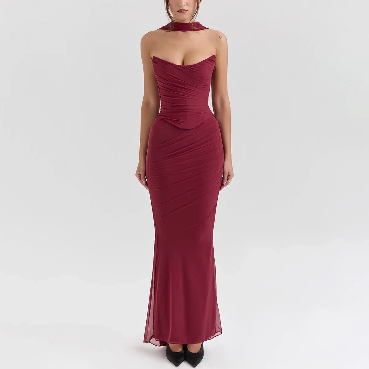 The Midnight Reverie Two Piece Gown