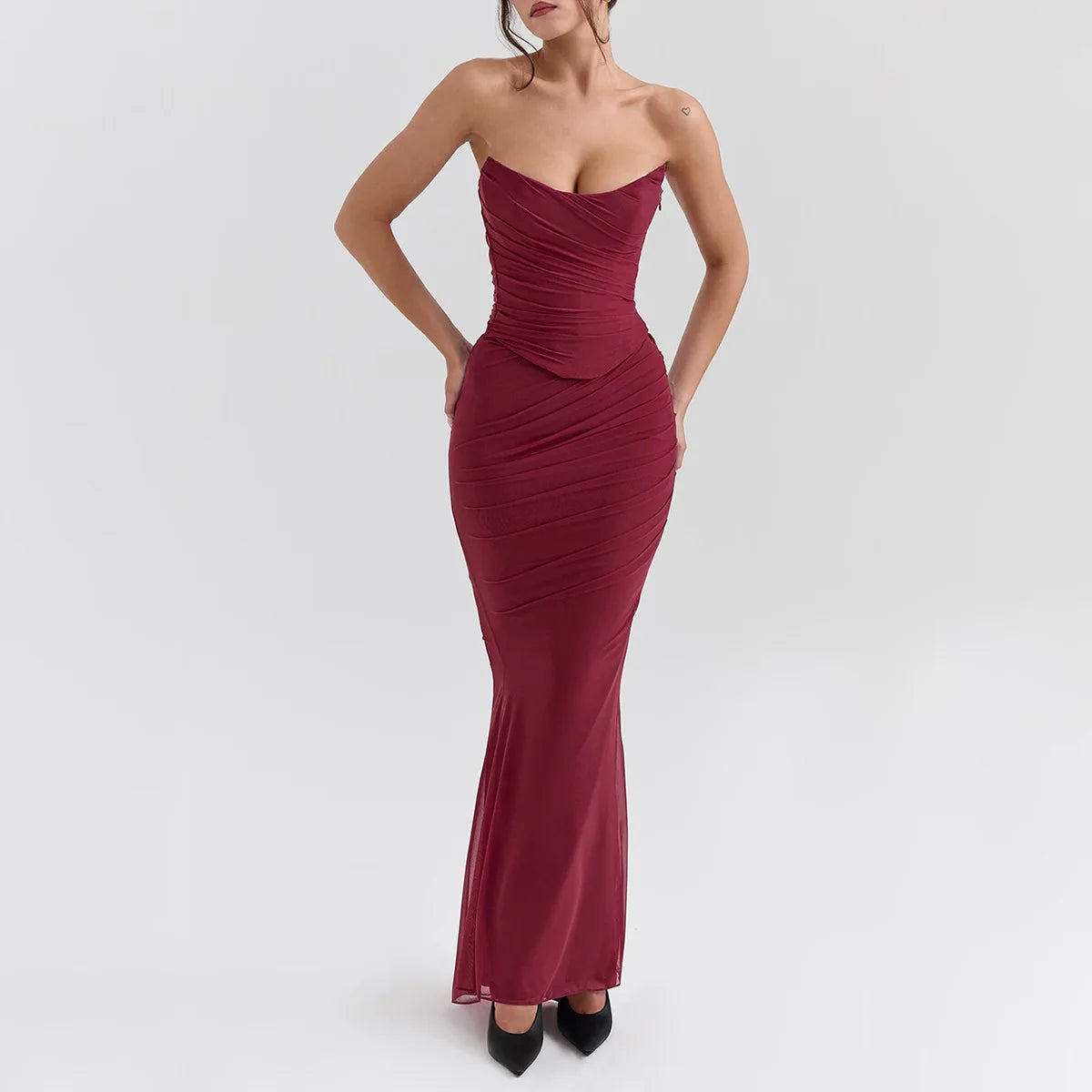 The Midnight Reverie Two Piece Gown