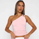 Off Shoulder Ruched Tank Top