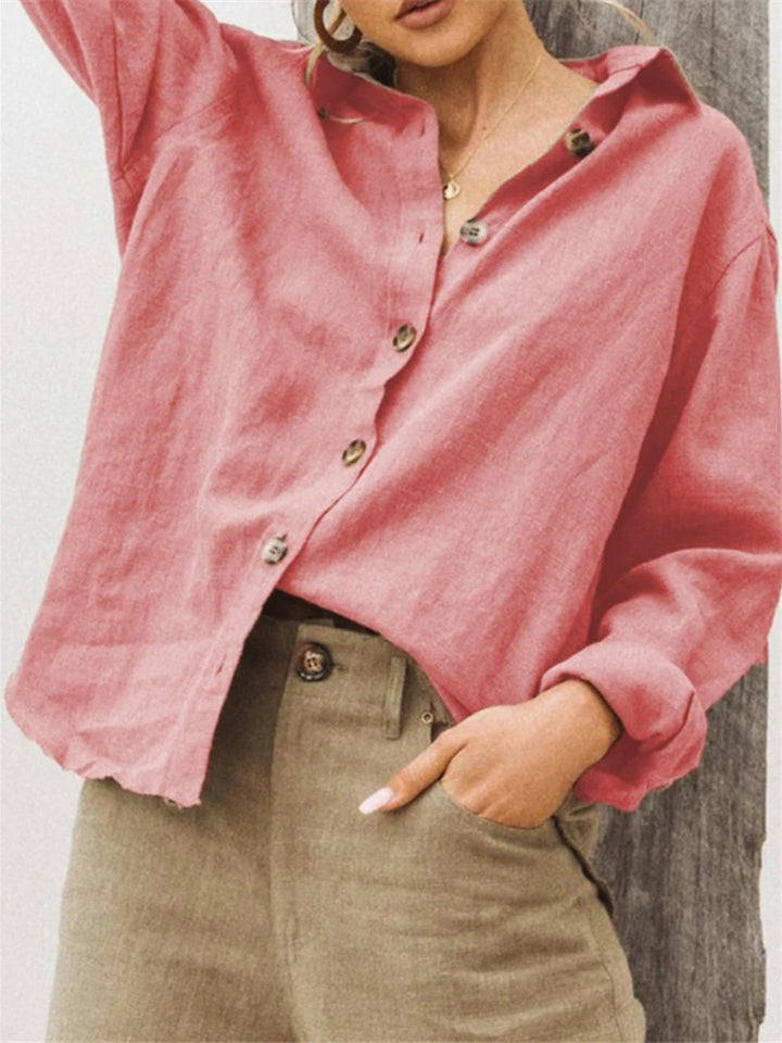 Vintage Linen Button Up Shirt