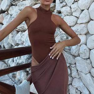 Elegant Satin Maxi Dress