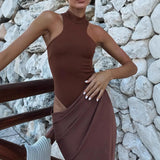 Elegant Satin Maxi Dress