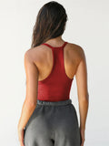 Casual Ribbed Tank Top