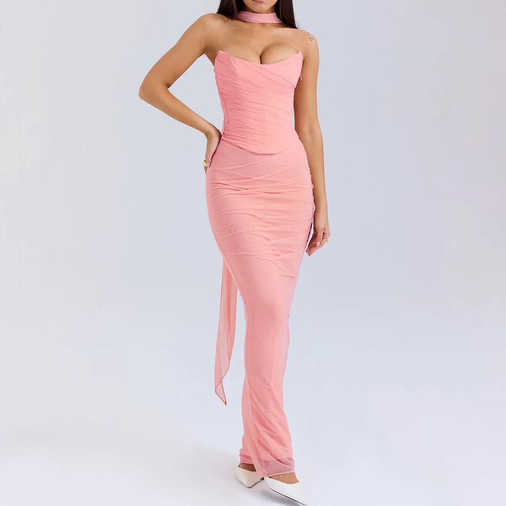The Midnight Reverie Two Piece Gown